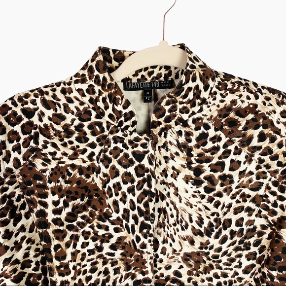 LaFayette 148 Leopard Animal Print Jacket - Picture 2 of 10